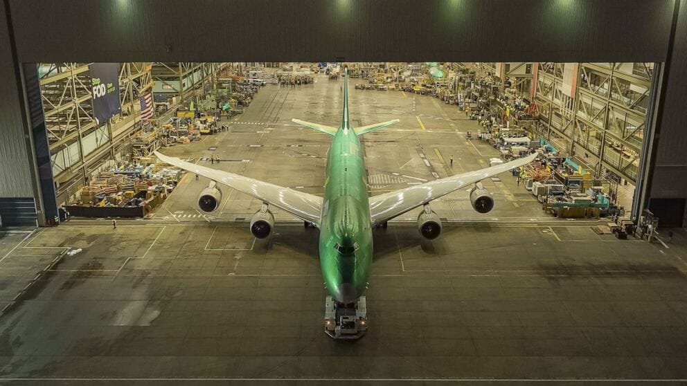 Boeing's last 747 rolled off the assembly line.