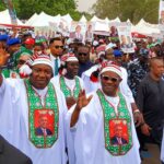 Crowd welcome G-5 governors in Enugu for PDP flag-off campaign
