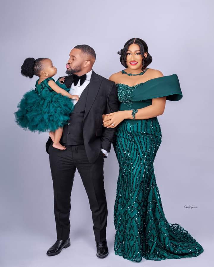 Actor Williams Uchemba Reveals Daughter's face as she turns 1.