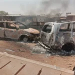 Hoodlums burn Vehicles, Block road As Kwankwaso Campaigns In Kano