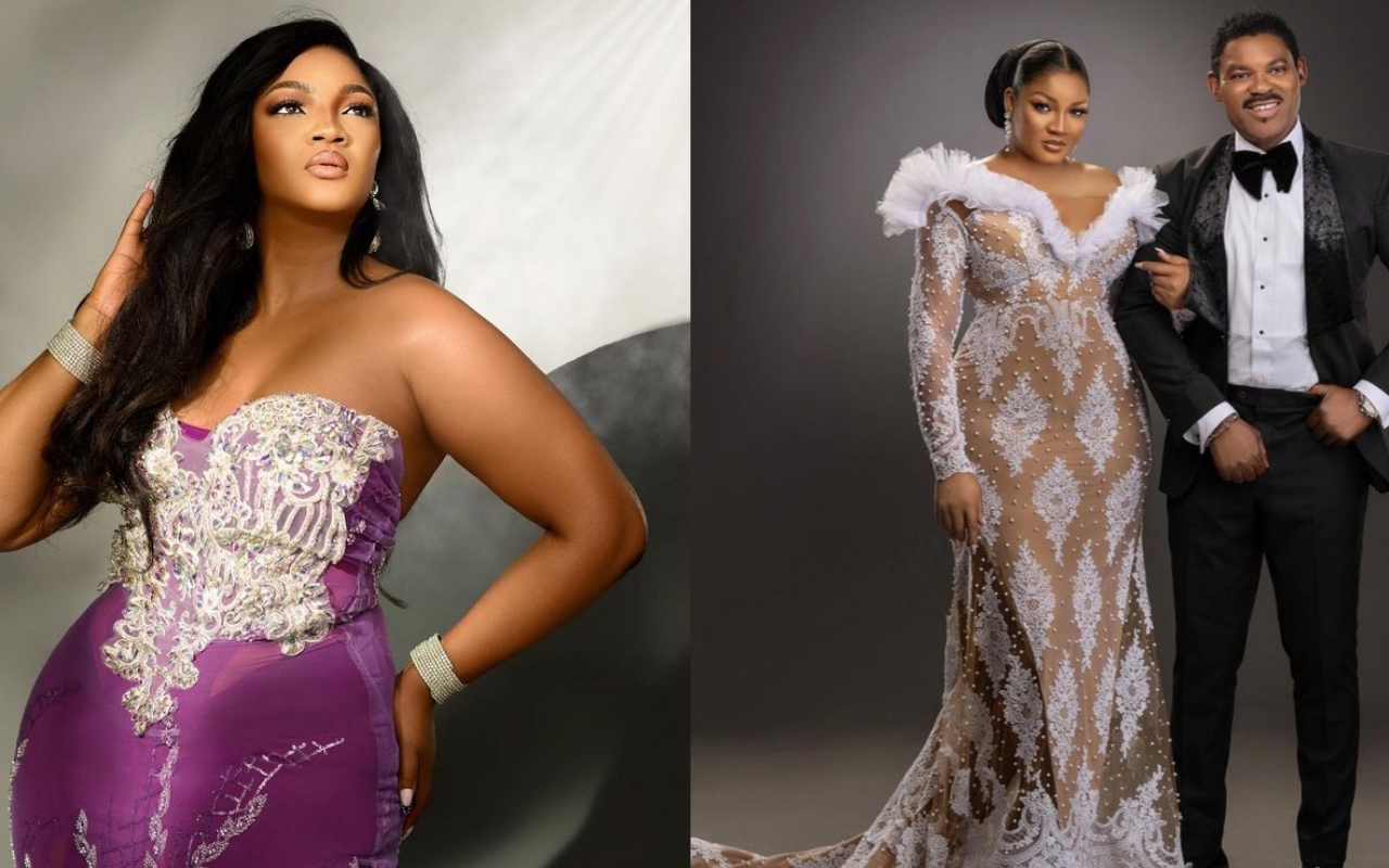 Omotola Jalade and hubby marks 27th wedding anniversary with lovely bedroom photo