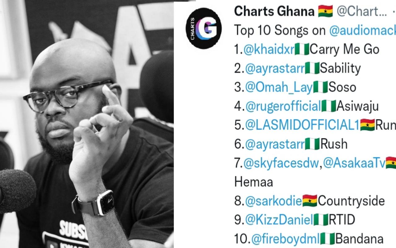 Nigerian music is taking over Ghana music charts - Ghanaian media personality laments