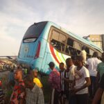 Many injured as train crushes Lagos govt staff bus 