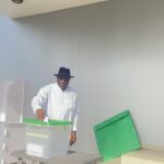 2023 election: Goodluck Jonathan casts his vote in Otuoke