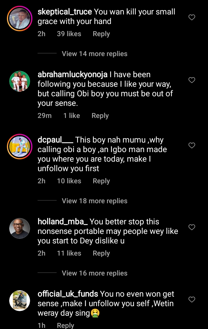"Obi is a boy" Portable shades Peter Obi in a diss track