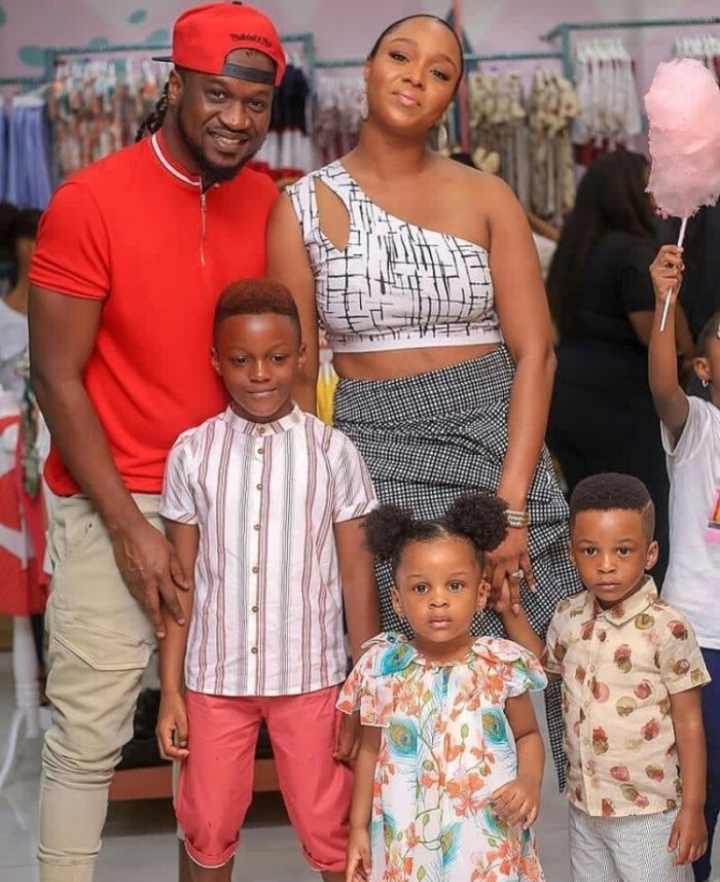 Paul Okoye, his kids and Ex wife Anita Okoye 