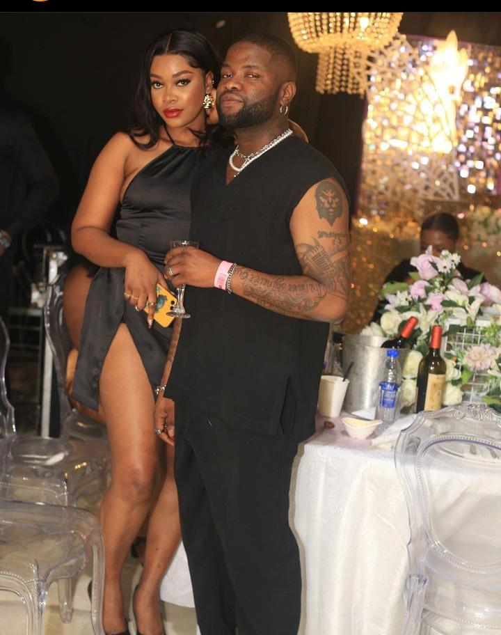 Skales and wife 