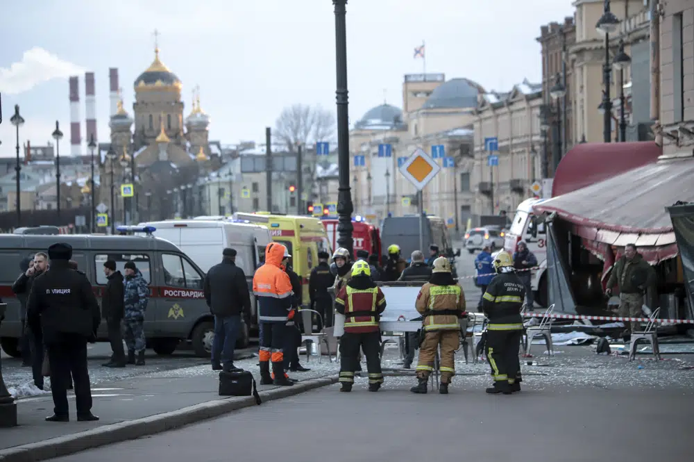 Explosion in Russian cafe kills prominent military blogger