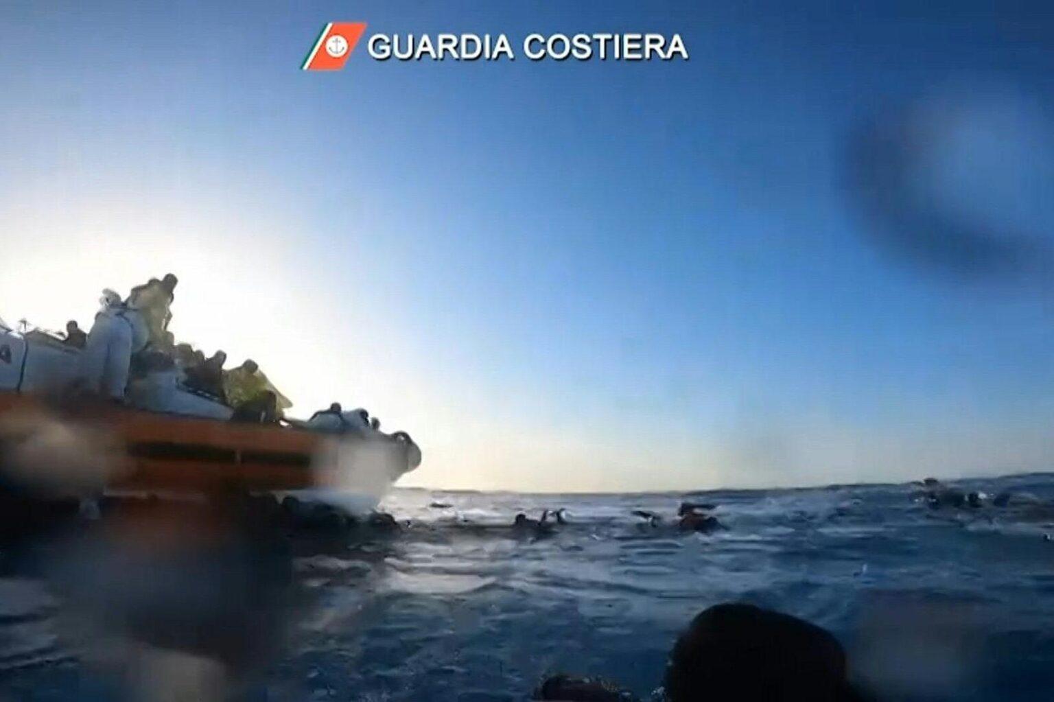 Survivors from one boat that went down in Malta's search and rescue area told officials about 20 people on board were missing. Photo: Guardia Costiera/ AFP