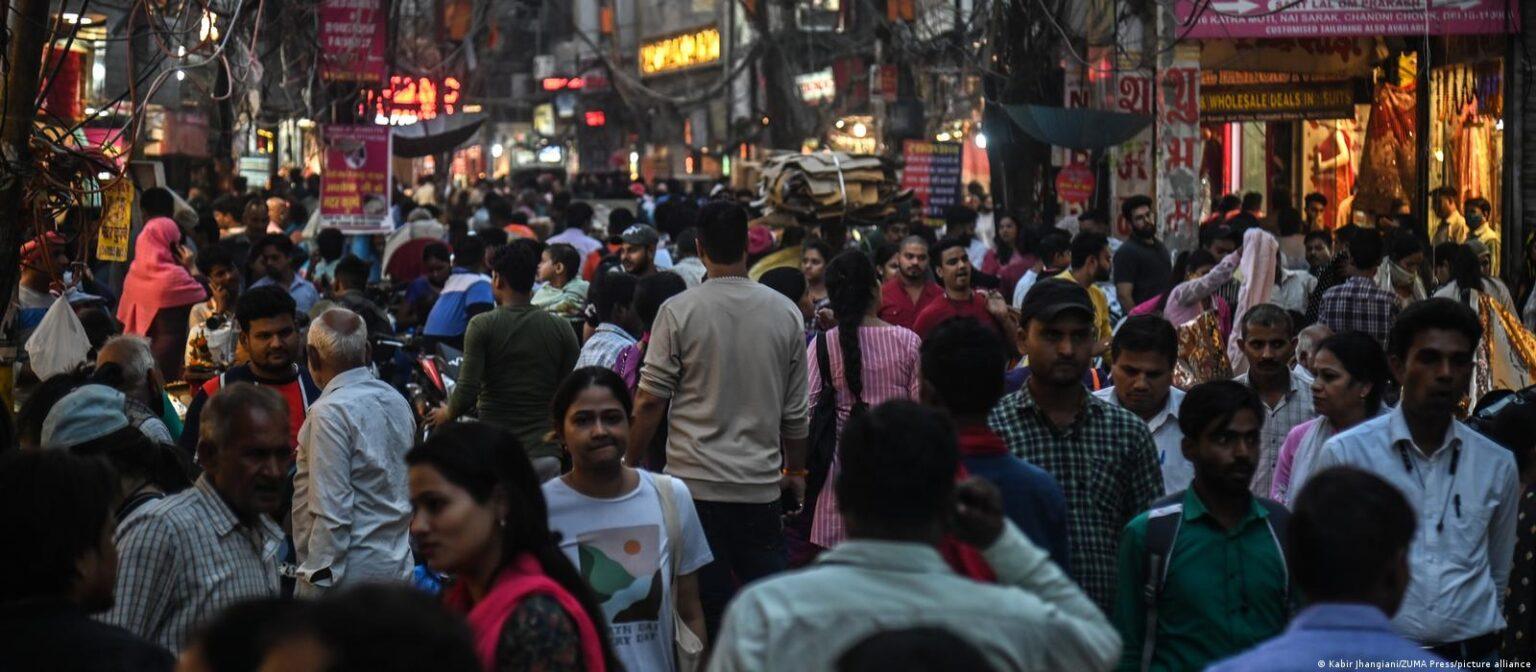 India’s population has surpassed 1.428bn, just overtaking China’s more than 1.425bn people © Bloomberg