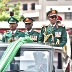 Buhari attends Army Parade In Military Uniform