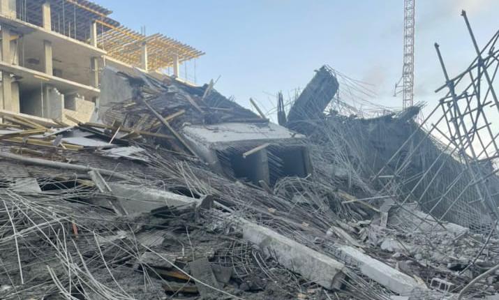 7 -Storey building under construction collapses in Lagos 