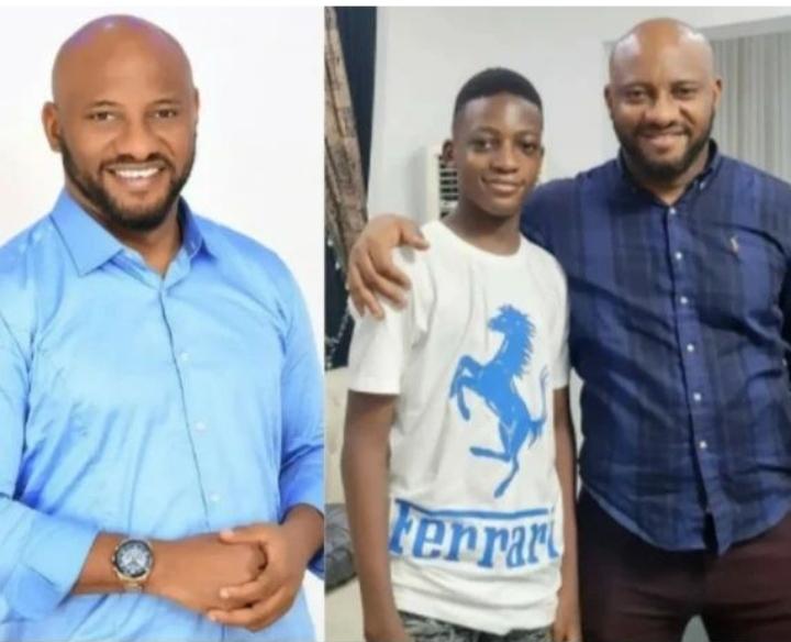 Yul Edochie and son 