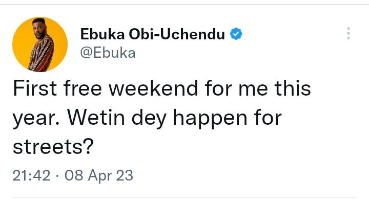 Ebuka Obi Uchendu on Twitter 