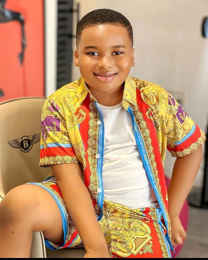 Tonto Dike's son, King Andre 