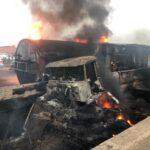 Tanker explodes after colliding with SUV on Lagos-Ibadan Expressway
