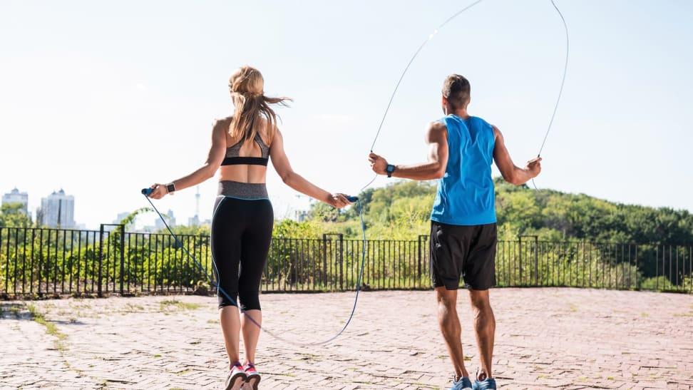 Jumping rope can help burn calories 