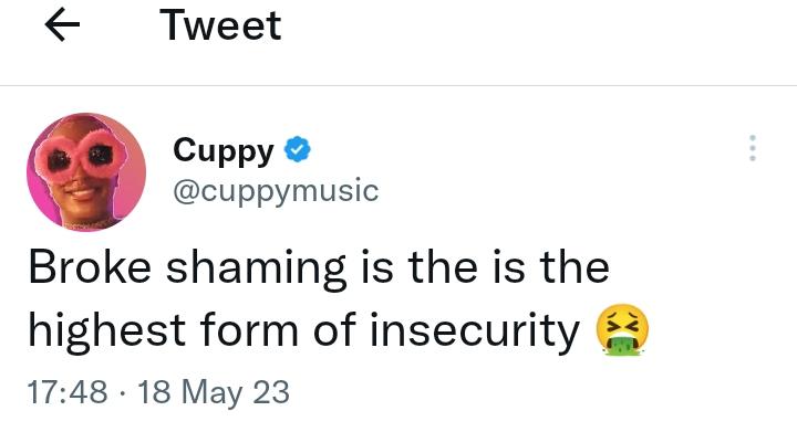 DJ Cuppy Speaks on the highest form of insecurity