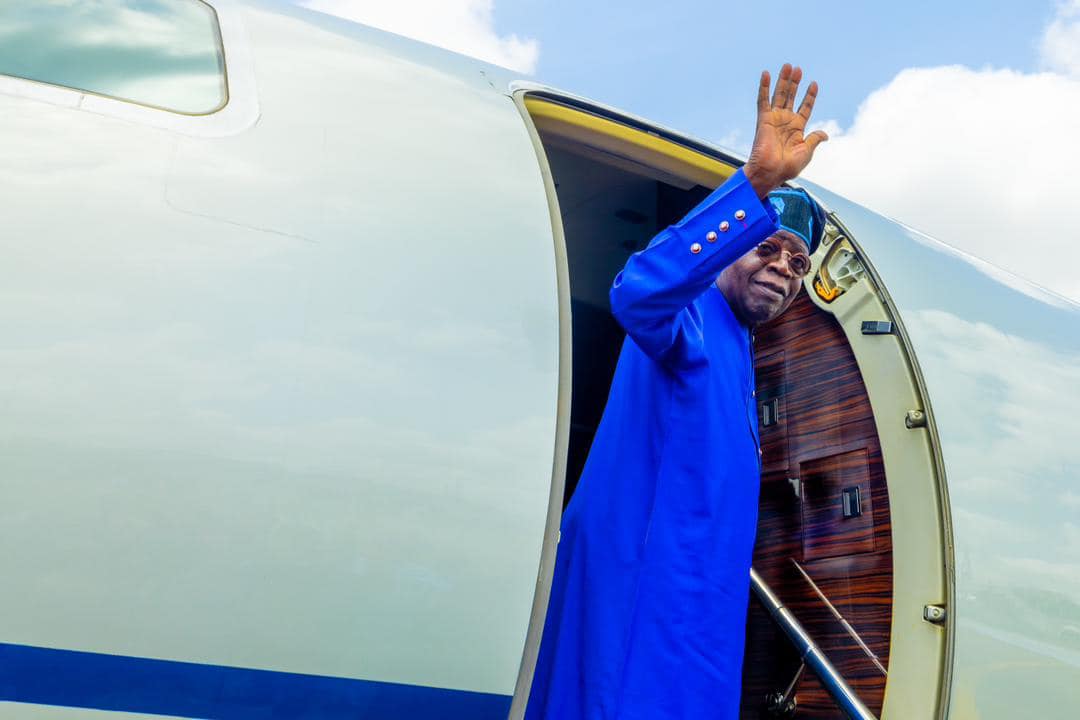 Tinubu jets travels to Europe ahead swearing-in 