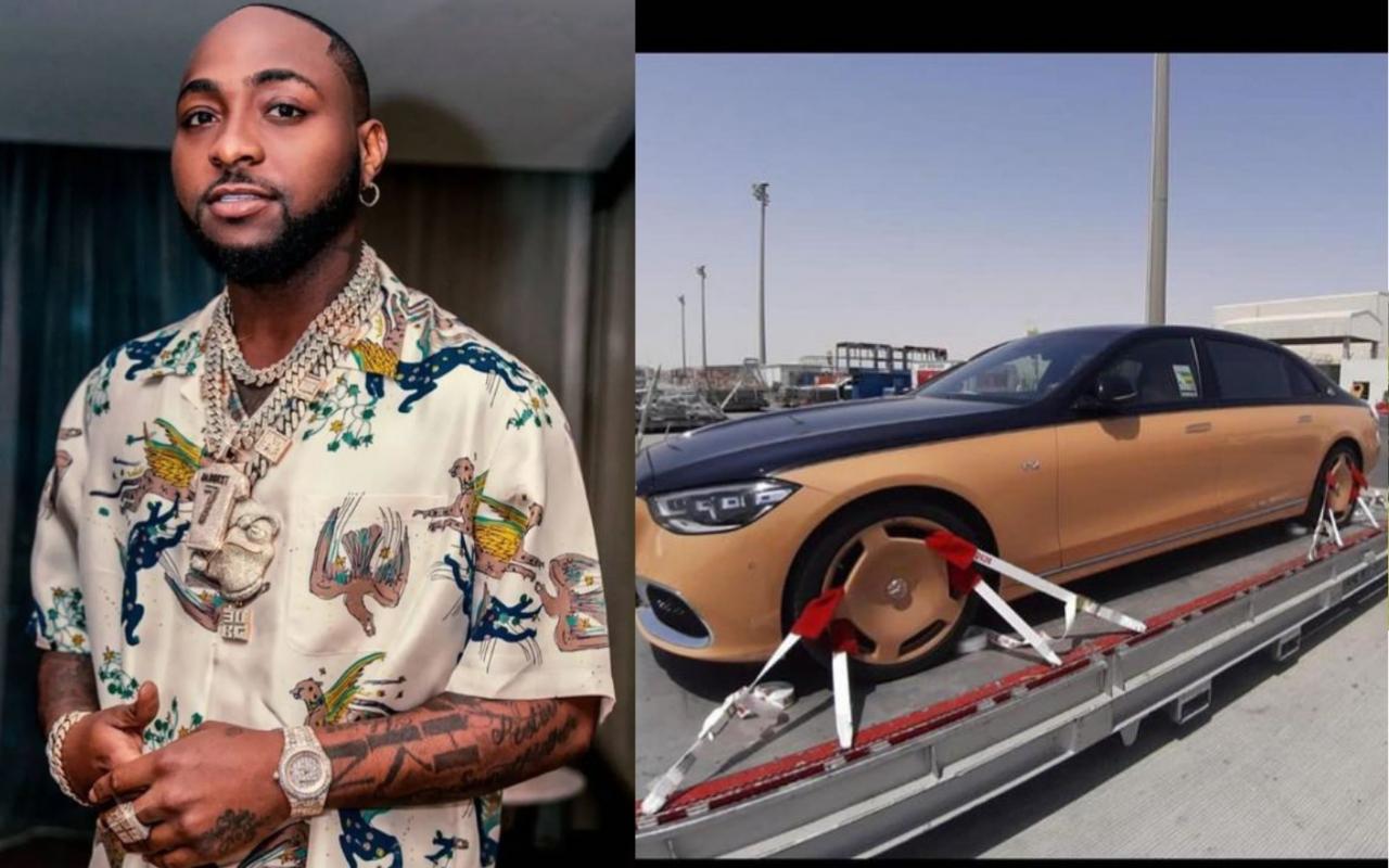 Singer Davido Takes Delivery of his recently acquired multi million naira Maybach
