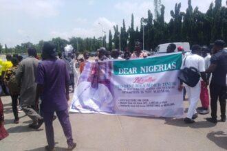Fuel Subsidy removal: Pro-Tinubu protesters storm National Assembly 